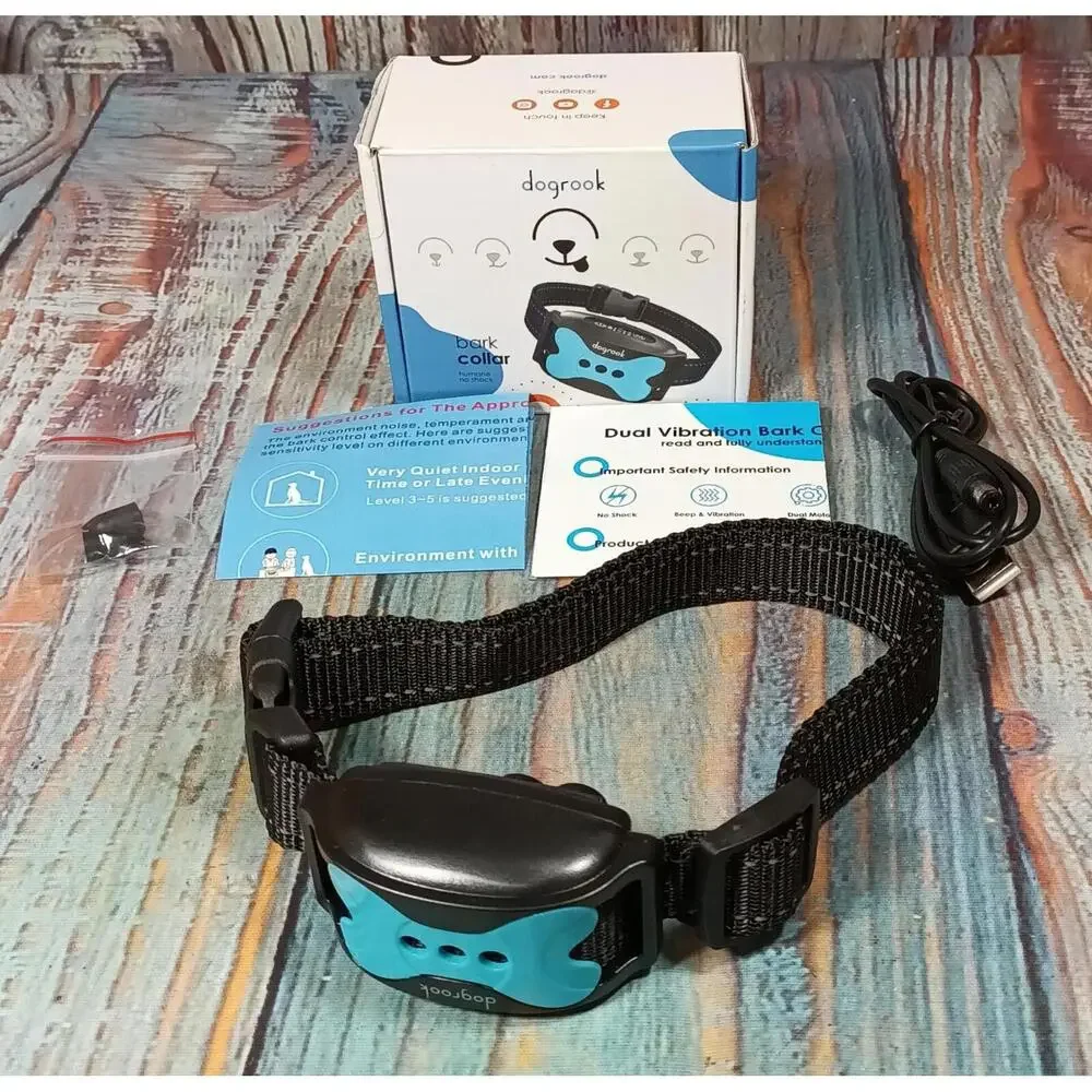 dogrook Rechargeable No‎ Shock Bark Collar with Vibration Modes